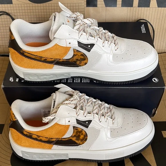Nike Air Force 1 FONTANKA WMNS Phantom/Light Curry - Picture 2 of 16